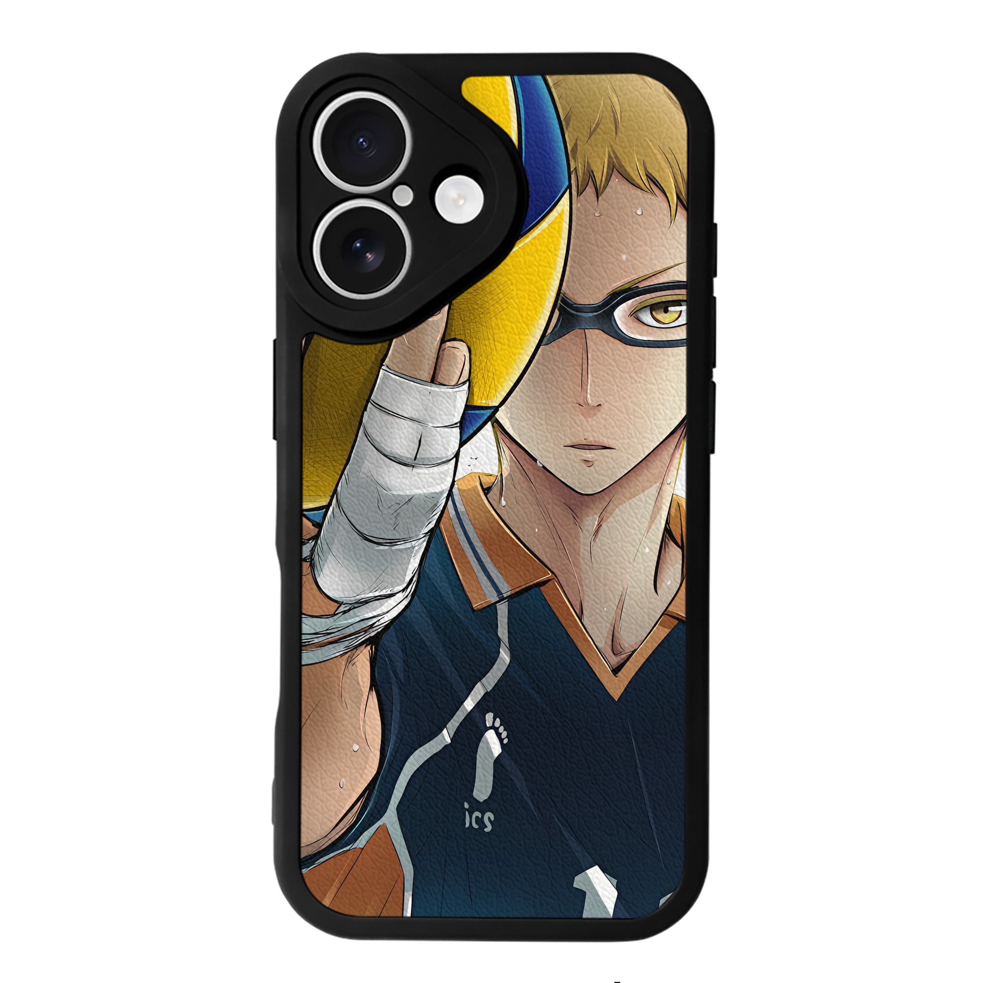 （画像用） ハイキュー!! Haikyu!! 【iPhone 16シリーズ対応】シリコンスマホケース（レザー調） 材質：シリコン